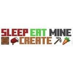Minecraft Eat Sleep Mine Create Wall Decal
