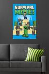 Minecraft Survival Mode Wall Poster - Unframed 34x22.4