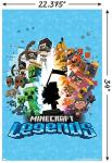 Minecraft Legends Blue Wall Poster 34x22.4 Inches
