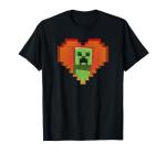 Creeper Heart Logo Minecraft T-Shirt