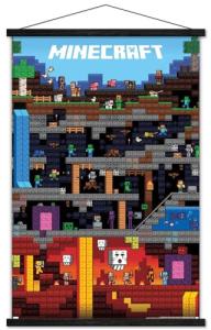 Minecraft Wall Poster with Black Hanger Bundle
