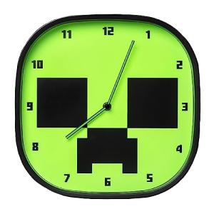 Minecraft Creeper Glow-in-the-Dark Wall Clock