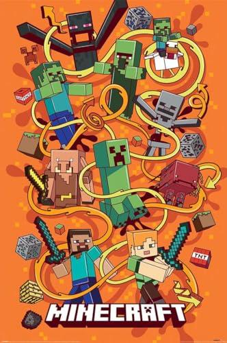 Minecraft Funtage Montage Gaming Poster 24"x36