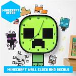 Minecraft Creeper Glow-in-the-Dark Wall Clock