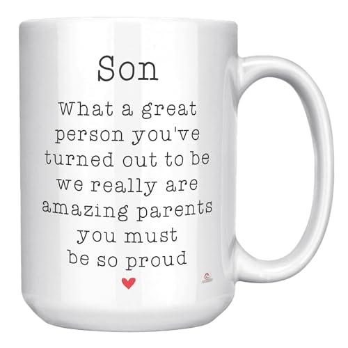 Funny Son Mug: Amazing Parents, Proud Moments