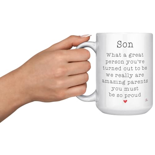 Funny Son Mug: Amazing Parents, Proud Moments