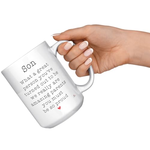 Funny Son Mug: Amazing Parents, Proud Moments