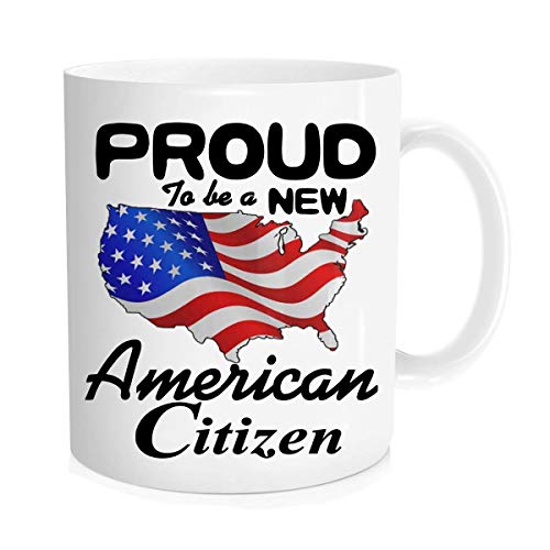 Proud New Citizen Mug with American Flag