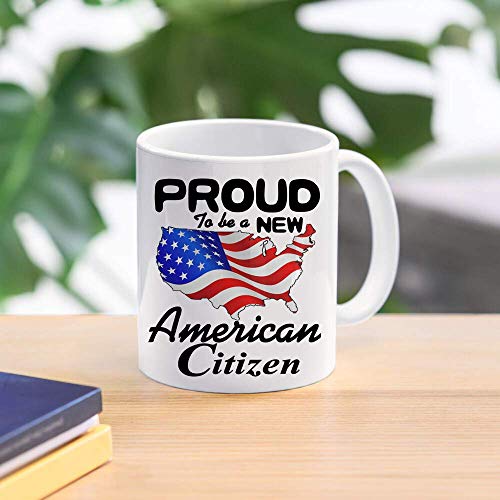 Proud New Citizen Mug with American Flag