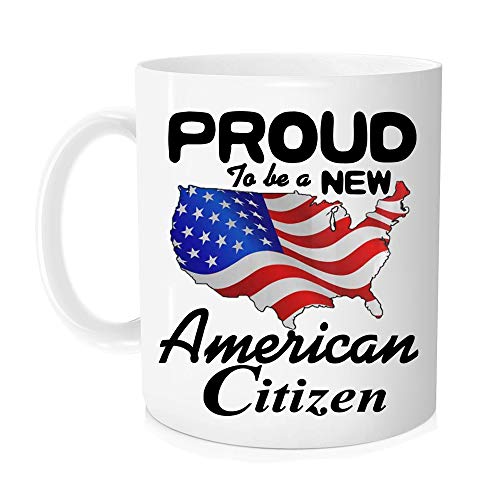 Proud New Citizen Mug with American Flag