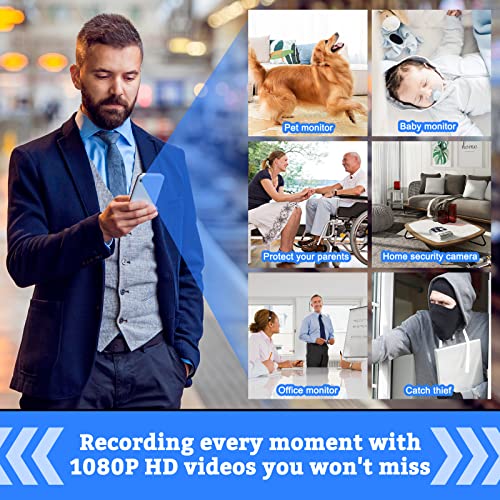 1080P WiFi Mini Hidden Spy Camera with Motion Detection