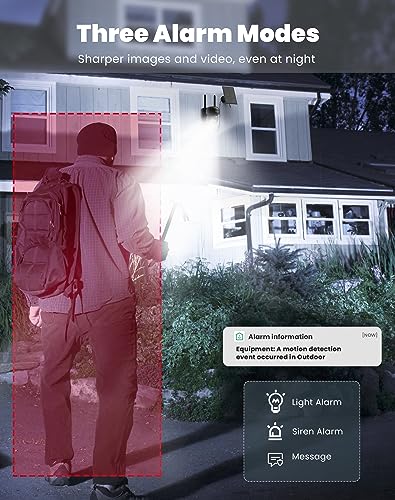 Wireless 2K Solar Security Camera with 360° PTZ