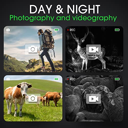 Night Vision Monocular with 8X Zoom & 2000mAh Battery