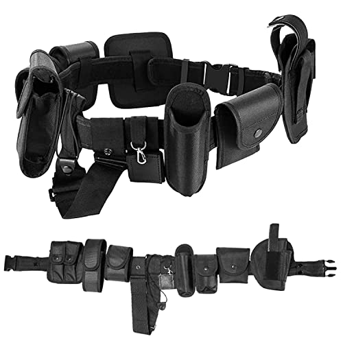 10-in-1 Tactical Duty Belt with Pouches