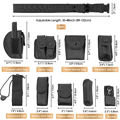 10-in-1 Tactical Duty Belt with Pouches