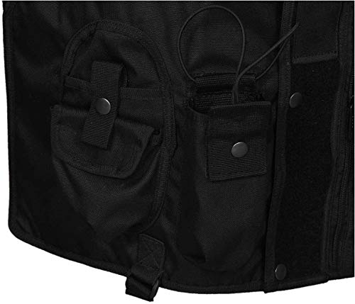 High Visibility Tactical Safety Vest - Jet Black