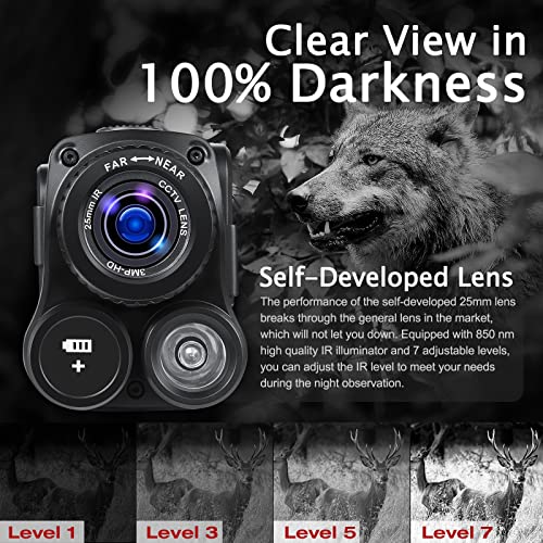 Night Vision Monocular, Upgraded Digital with 8X Zoom