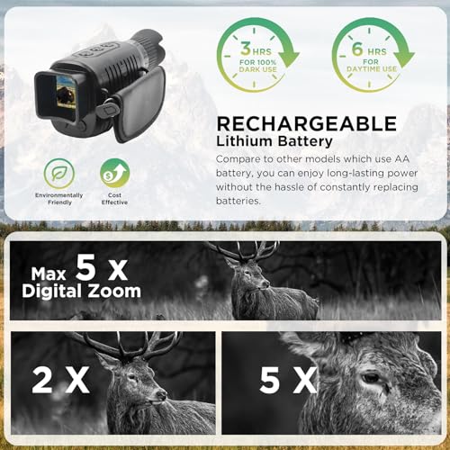 1080p Infrared Monocular for Total Darkness- 32GB