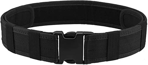 Black Tactical Nylon Belt for Outdoor Security Gear