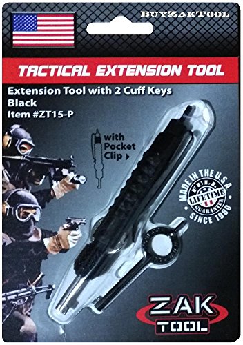 Zak Tool ZT15P Tactical Extension Tool with Handcuff Keys