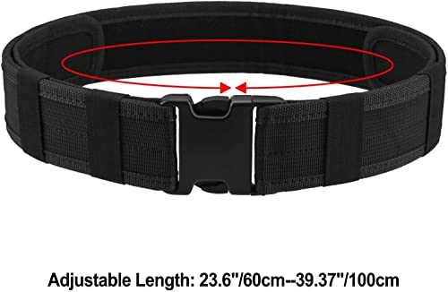 Black Tactical Nylon Belt for Outdoor Security Gear