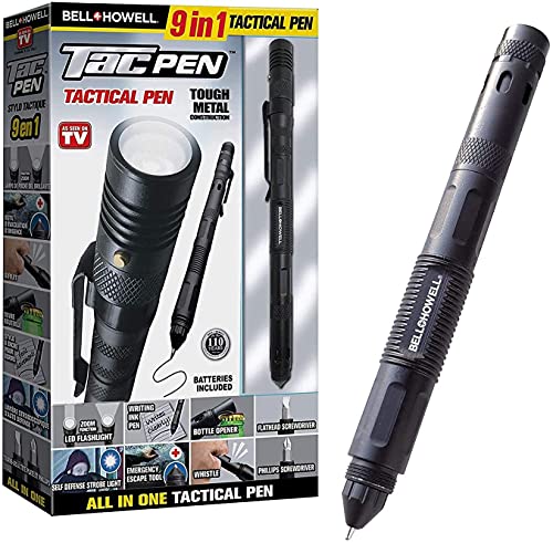 Tactical 9-in-1 Aluminum Pen with LED Flashlight