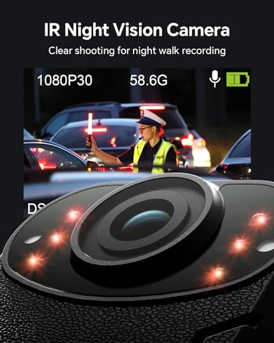 BOBLOV KJ21 1296P Portable Body Camera with Night Vision