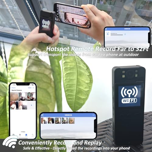 Body Camera with Audio & Video Recording 64G