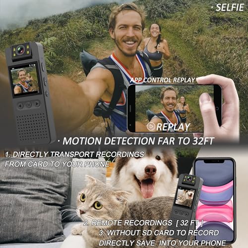 Body Camera with Audio & Video Recording 64G