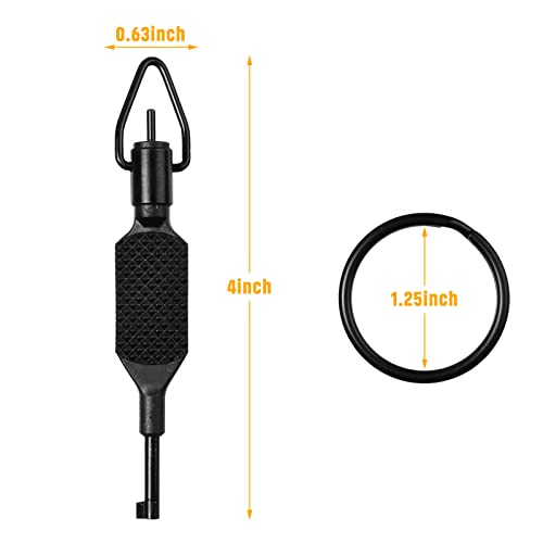 Flat Knurled Swivel Key for Standard Handcuffs