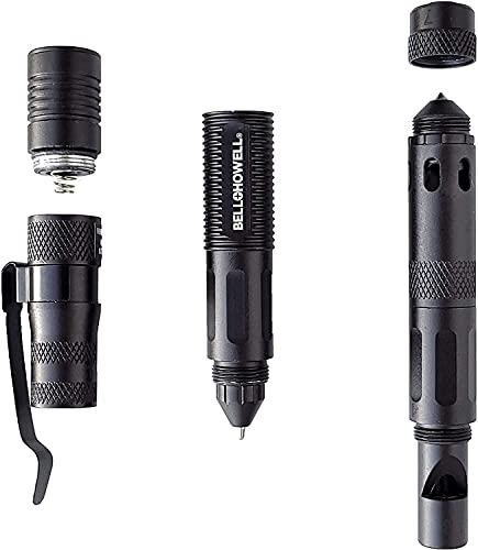 Tactical 9-in-1 Aluminum Pen with LED Flashlight