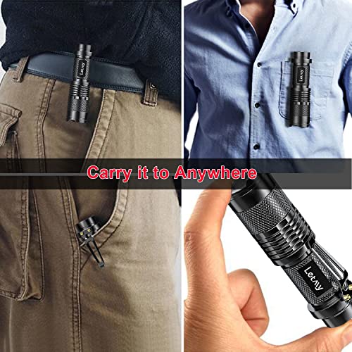 LETMY Super Bright Zoomable LED Flashlight (2-Pack)