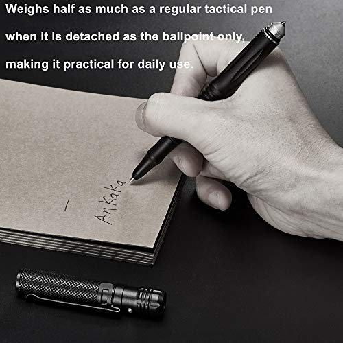 6-in-1 Tactical Pen with Self-Defense, Flashlight, Tools