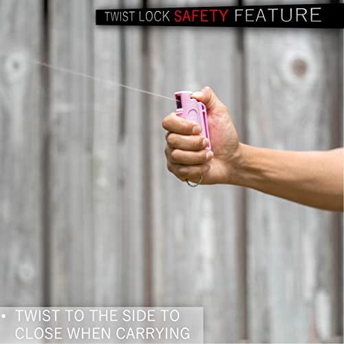 Tactical Pink Keychain Pepper Spray for Self Defense