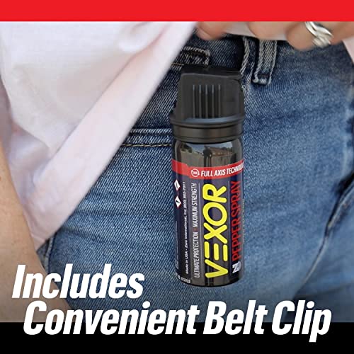 Police Strength Pepper Spray with Belt Clip