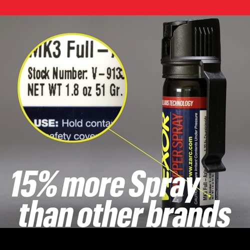 Police Strength Pepper Spray with Belt Clip