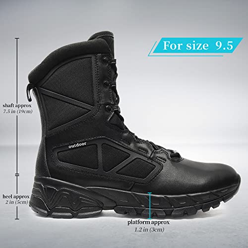 Lightweight Military Tactical Side Zipper Boots
