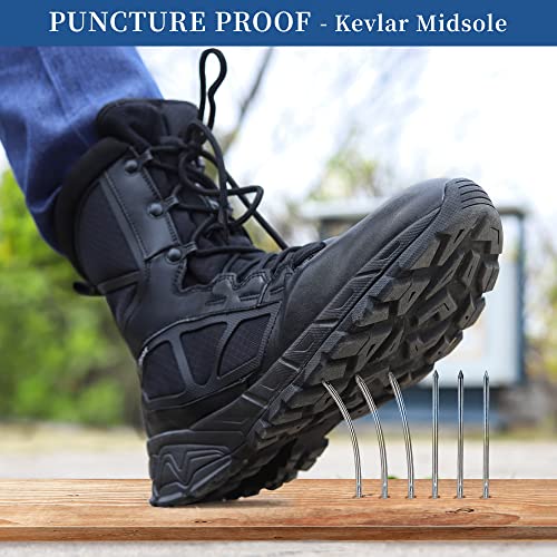 Lightweight Military Tactical Side Zipper Boots