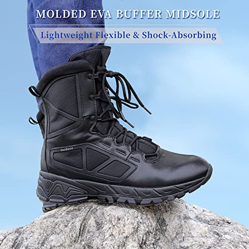 Lightweight Military Tactical Side Zipper Boots