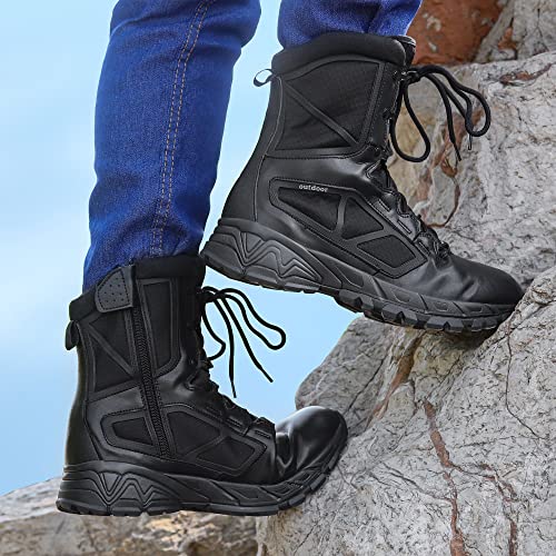 Lightweight Military Tactical Side Zipper Boots
