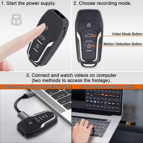 128GB 1080P Hidden Spy Camera with Motion Detection