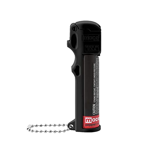 KeyGuard Mini Pepper Spray Keychain - Black