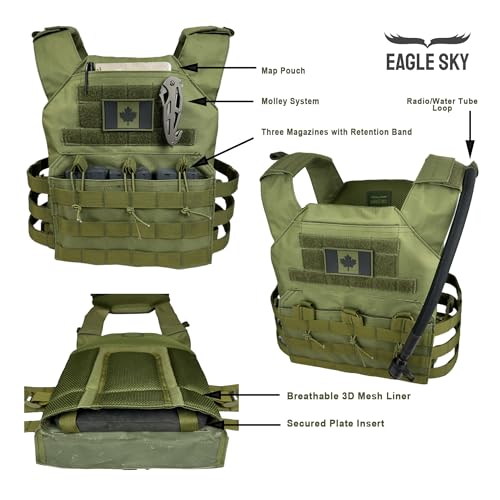 Eagle Sky Tactical Airsoft Vest - Adjustable & Lightweight