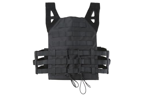 Lancer Tactical Adjustable Molle Airsoft Vest - Black