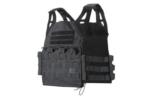 Lancer Tactical Adjustable Molle Airsoft Vest - Black
