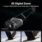 Night Vision Binoculars with Camera: Military Grade, 3" Screen