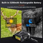 Night Vision Binoculars with Camera: Military Grade, 3" Screen