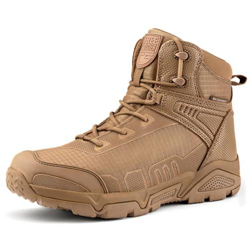 Men’s Waterproof Tactical Hiking Boots - Coyote Brown