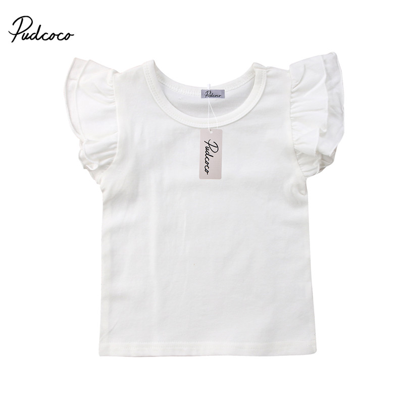 Toddler Girls' Solid Off-Shoulder T-Shirt 1-6T
