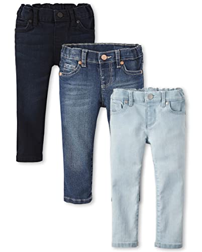 Toddler Girls' Basic Skinny Jeans 3-Pack